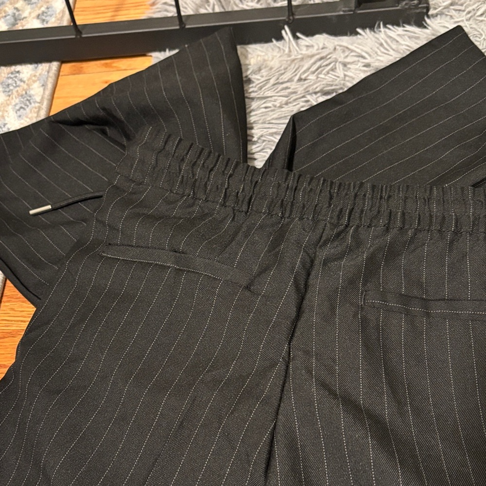 Black Pinstripe Pants - Picture 2 of 4